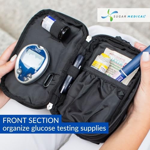 Black Insulated Diabetes Supply Convertible Bag - VIP Smart Shopper