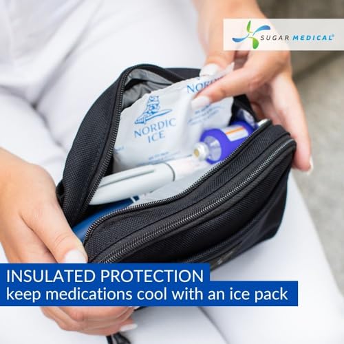 Black Insulated Diabetes Supply Convertible Bag - VIP Smart Shopper