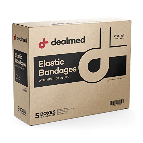 50 Self-Closure Elastic Bandages for First Aid Kit