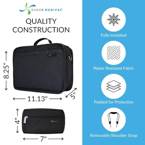 Insulated Diabetes Travel Bag for Diabetic Care Products