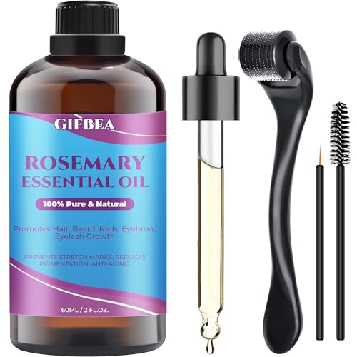 100% Pure Rosemary Hair Growth Oil with Roller