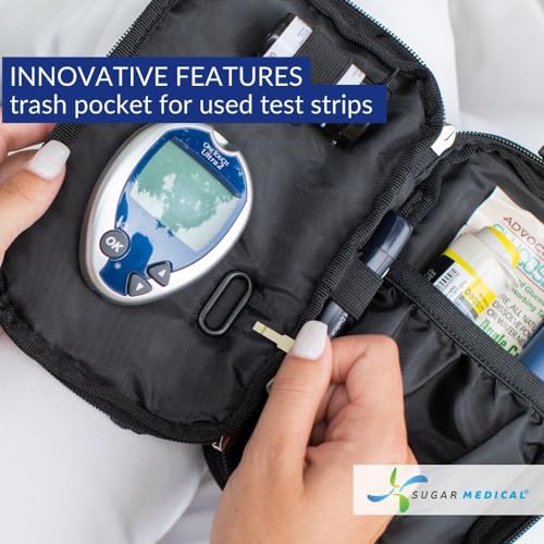 Black Insulated Diabetes Supply Convertible Bag - VIP Smart Shopper