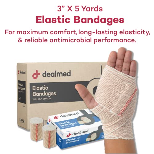 50 Elastic Bandages - 3" Self-Closure Compression Wrap