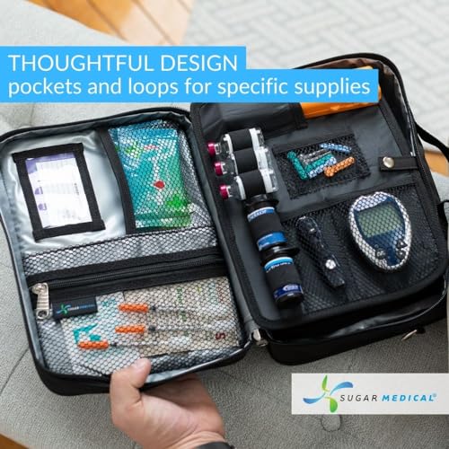 Insulated Diabetes Travel Bag for Diabetic Care Products