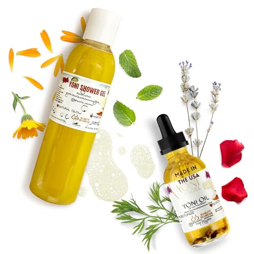 Yoni Shower Gel and Oil Bundle: Natural Feminine Care