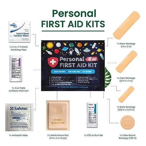 10 Pack Mini Emergency Medical Kit - Great for Travel!