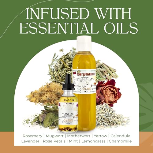 Yoni Shower Gel and Oil Bundle: Natural Feminine Care