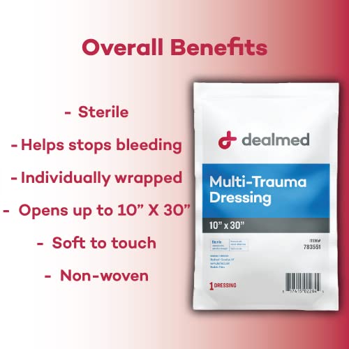 10"x30" Multi-Trauma Dressing – Sterile, Oversized Emergency Pad