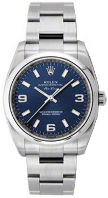 Rolex Oyster Perpetual 34 Stainless Steel Blue Dial
