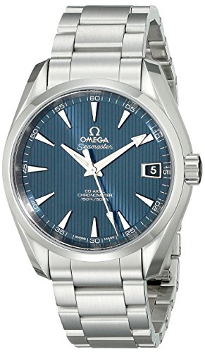 Men's Omega Analog Display Automatic Silver Watch