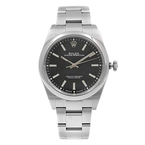 Rolex Oyster Perpetual Black Dial Men's Watch