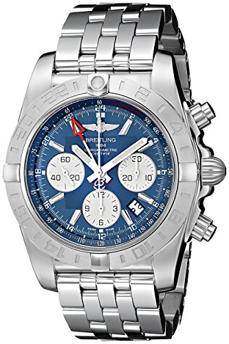 Breitling Men's VIP Analog Swiss Automatic Silver Watch