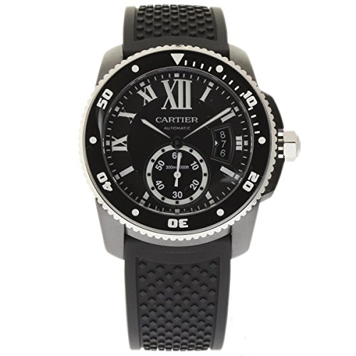 CARTIER Calibre WSCA0006 Black Rubber VIP Smart Shopper