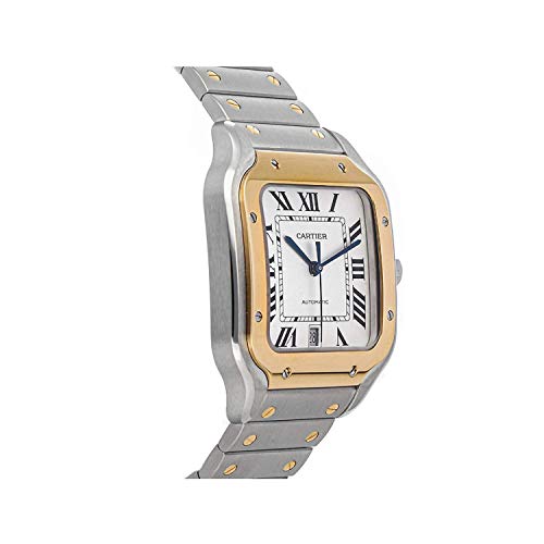 Cartier Santos Steel Silver Dial Mens Watch Automatic