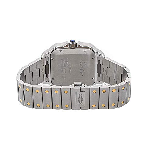 Cartier Santos Steel Silver Dial Mens Watch Automatic