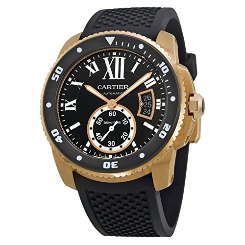 Cartier Calibre Diver Automatic Black Dial Mens Watch