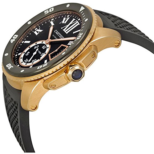 Cartier Calibre Diver Automatic Black Dial Mens Watch