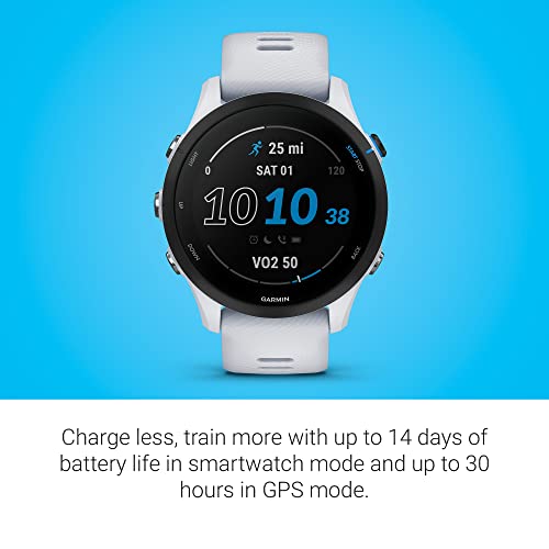 Garmin Forerunner® 255 Music GPS Smartwatch, White