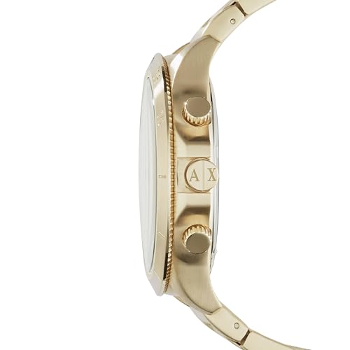 Armani Exchange Men's Gold-Tone Chronograph Watch AX1752