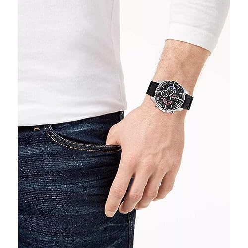 Seiko SSB347 Men's Analog Watch - Black Ion