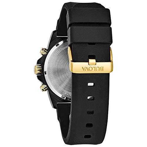 Bulova Men's Marine Star Black/Rose Chronograph Watch