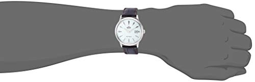 Orient Men's Automatic Watch with Leather Strap, Black