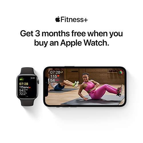 Apple Watch SE 44mm - Space Gray, Black Band