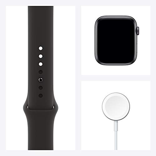Apple Watch SE 44mm - Space Gray, Black Band