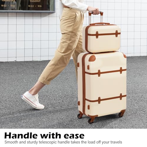 Coolife 3-Piece Hardside Luggage Set with TSA Lock