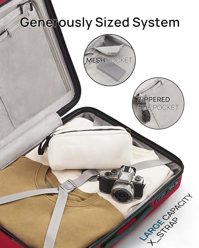 NINETYGO 24" Checked Luggage with USB and TSA Lock