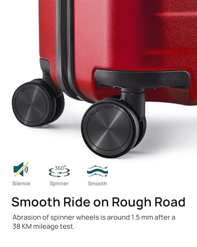 NINETYGO 24" Checked Luggage with USB and TSA Lock