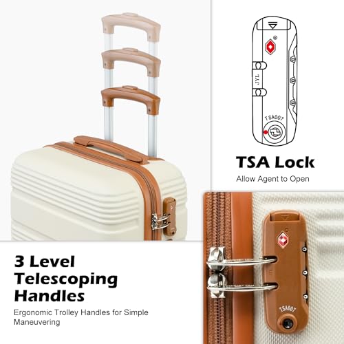 VIP Smart Shopper: 4-Piece TSA-Lock Luggage Set, Spinner Wheels