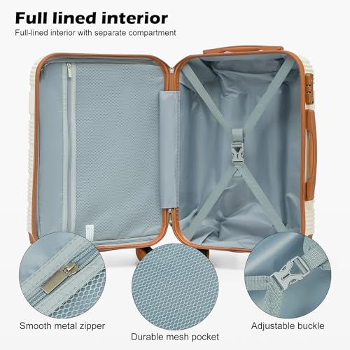 VIP Smart Shopper: 4-Piece TSA-Lock Luggage Set, Spinner Wheels