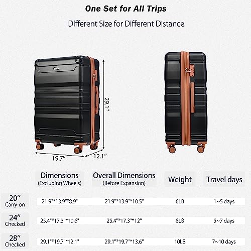 Merax Hardside Suitcase Set with Spinner Wheels VIP