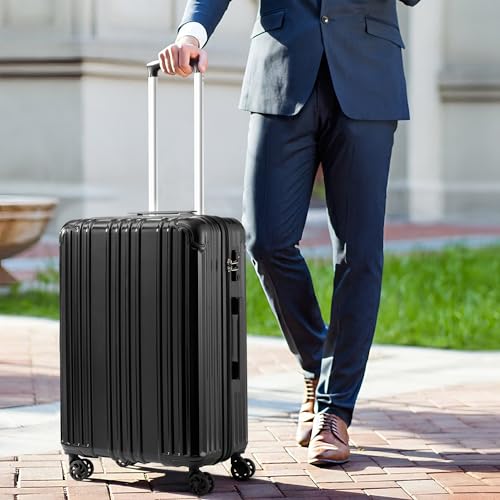 COOLIFE PC+ABS Suitcase Set with TSA Lock Spinner