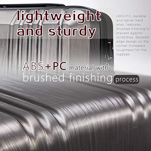 Coolife 3 Piece Set with TSA Lock Spinner