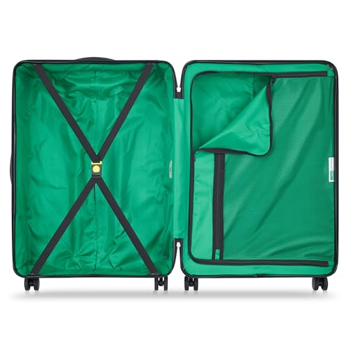 Benetton Hardside Luggage Set, Spinner Wheels, Light Blue