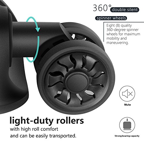 Coolife 3-Piece TSA Lock Spinner Suitcase Set (Gray)
