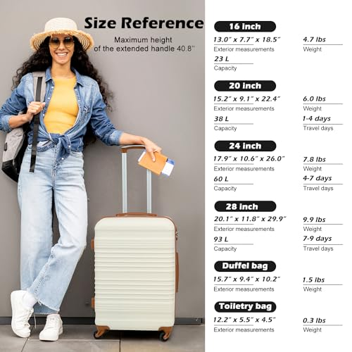 Black 3 Piece Luggage Set with TSA Lock