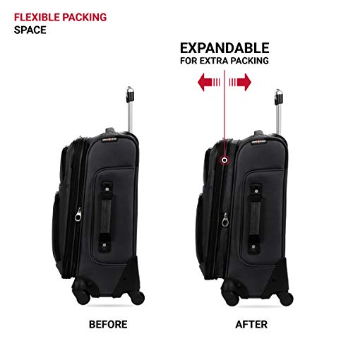 SwissGear Sion Spinner Wheels Luggage Set, Black