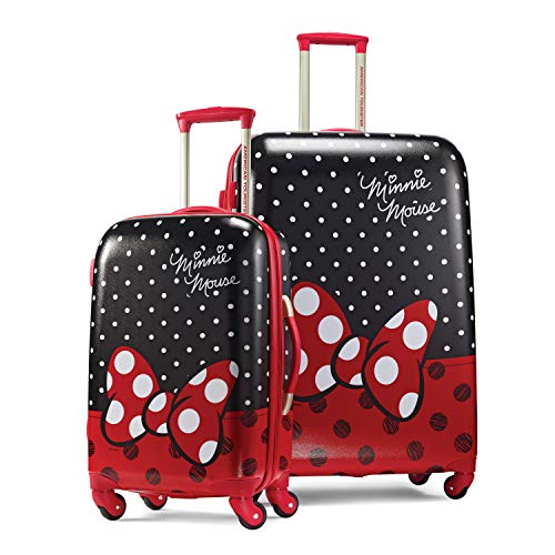 Disney Minnie Mouse Red Bow Hardside Luggage Set