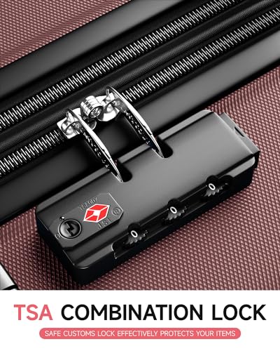 SunnyTour Hard Shell Spinner Luggage Set, 3 Pieces