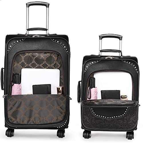 Montana West Western Tooling 3 Piece Luggage Set