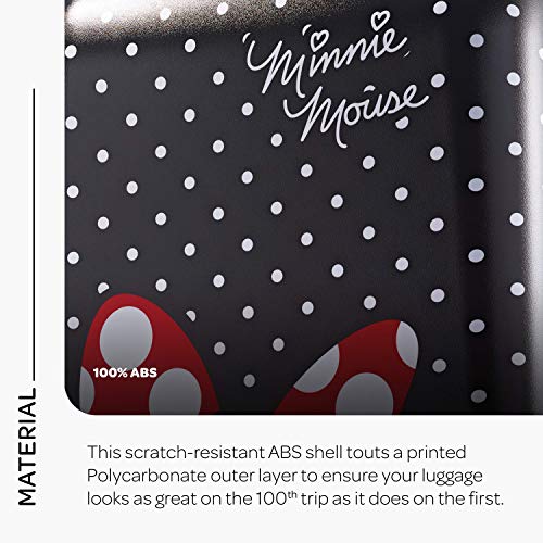 Disney Minnie Mouse Red Bow Hardside Luggage Set