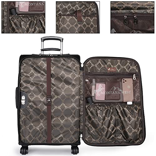 Montana West Western Tooling 3 Piece Luggage Set