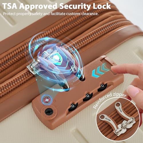 Merax Hardshell 4-Piece Suitcase Set with TSA Lock