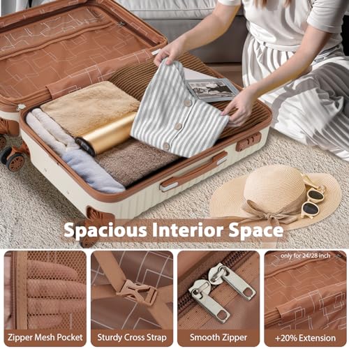 Merax Hardshell 4-Piece Suitcase Set with TSA Lock