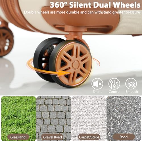 Merax Hardshell 4-Piece Suitcase Set with TSA Lock