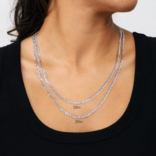 Nuragold VIP 14k White Gold Cuban Link Necklace