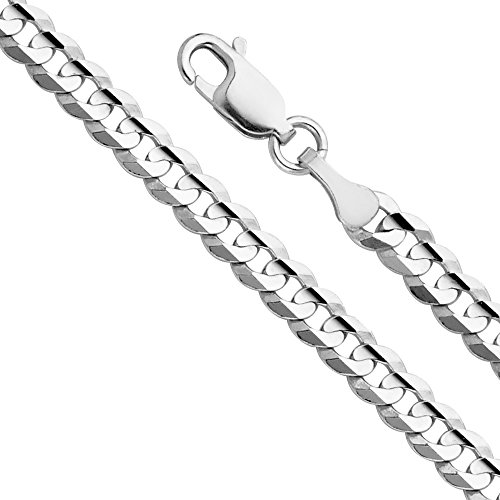 14k REAL White Gold Men's Cuban Curb Chain